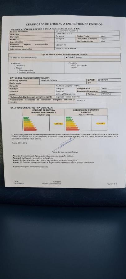 萨拉戈萨Lucero Dos Catedrales公寓 外观 照片
